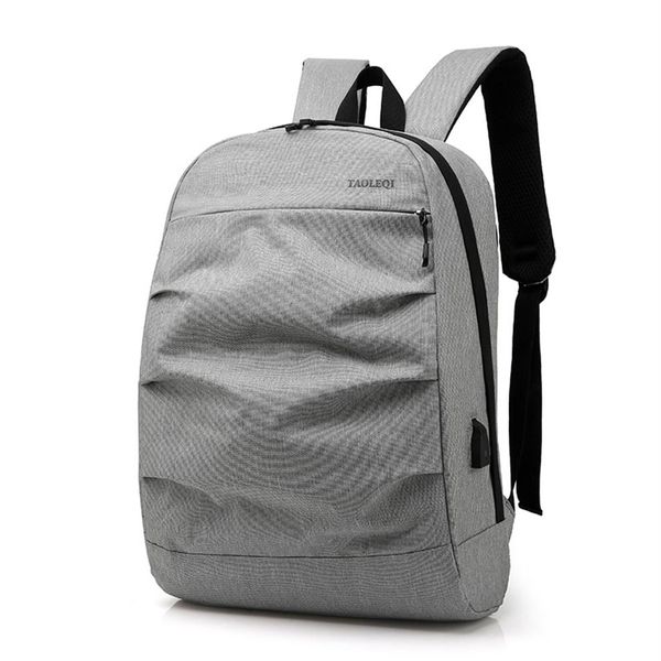 Nueva mochila para hombre y mujer, bolso de ordenador de moda de ocio coreano, mochila usb de gran capacidad para estudiante de secundaria para hombre 2393