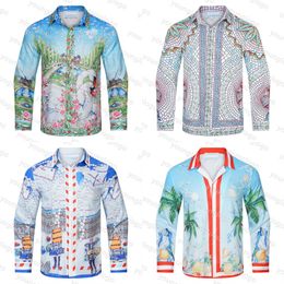 Nuove camicie da bowling da uomo Designer Camicie a maniche lunghe Moda Camicie a fiori hawaiani Abbigliamento