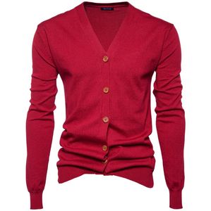 Nieuwe Heren Vesten Knitwear Truien Warm Button Effen Kleur Trui Fashion Casual Mens Coat Gratis Verzending