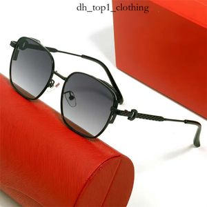 Nouveau homme Cartera Womens Metal Sunglasses Gradient Color Square Glasshes Frames Personnalisés Pont de conception de pont de nas