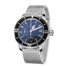 Nieuwe heren designer horloges roestvrij staal aannemen Japanse import fijne 6s quartz uurwerk prachtige techniek luxe horloge Montre de190A