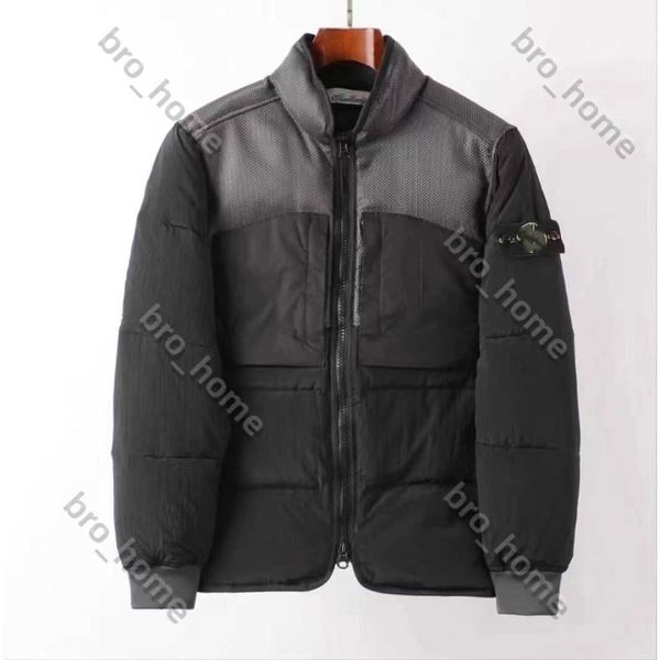 Nuevos Mens Goose Down Chaquetas Stones-Islas Chaqueta Chaqueta de invierno Versión alta Metal Nylon Impermeable Hombres Mujeres Parejas Ocio Diseñador CP Companys Chaqueta B52T