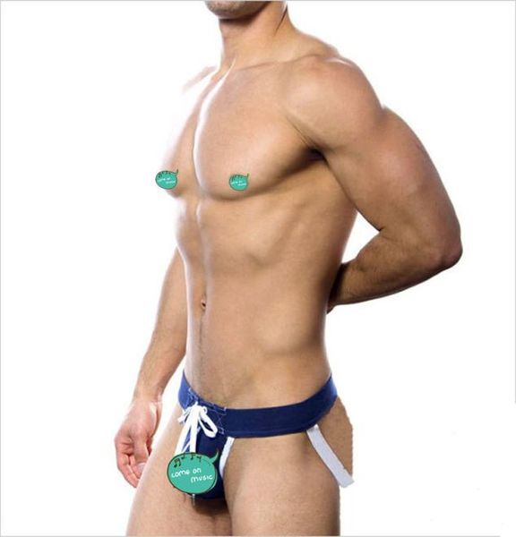 Nuevo hombre Jockstaps tangas G Strings Marca Sexy Men Cotton Underwear Men Gay Men Underwear Design Fashion Design 2 PCS4515342