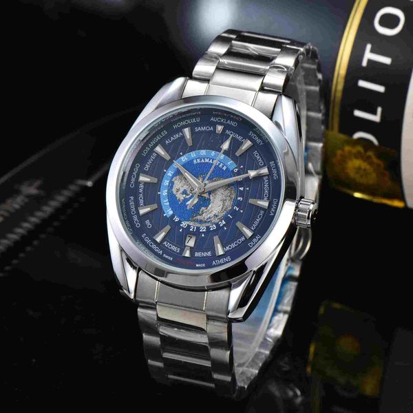 Nuevo para hombre Mechruario de reloj Mechnerador Matrícula Continente Digital Automático Top Fashion Luxury Watch Round Fronde Three Pin Display Calendar Steel Band