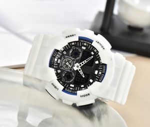 Nouveaux hommes montres de sport militaire analogique numérique Montre LED résistant aux chocs montres hommes électronique Silicone Montre boîte-cadeau Montre De Luxe 012