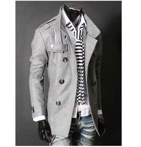 Nieuwe heren overjas ontwerper Kleding Mediumlong Trench Long Coat Wool Jacket Brand Fashion Breakher Men Outerwear1948936