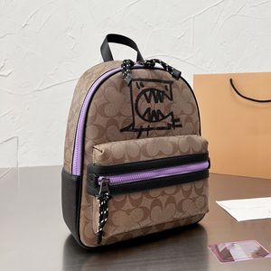 Nieuwe Heren Pack Designer Kleine Rugzak Hoge Kwaliteit Klassieke Casual Lederen Schouders Coac Track Monster Computer Pad Tassen Totes Riem Composiet Tas Maat 25x31cm