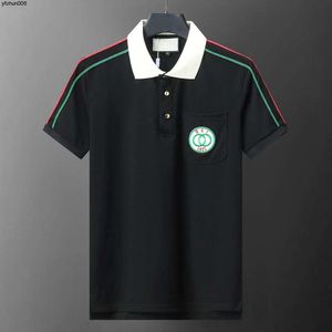 Nieuwe heren poloshirt luxe designer brief borduurwerk polo's tees shirts voor heren mode klassieke katoenen hoodie {categorie}