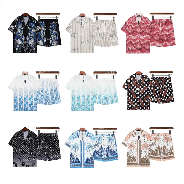 Nuevo conjunto de camisa para hombre camisa de diseñador Chemise Luxe moda y hermoso estampado con botones camisa de diseñador dobladillo camisa hawaiana camisa de vestir de diseñador M-3XL yyg