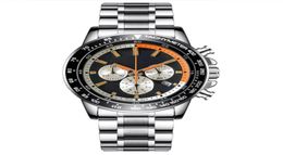 New Mens Sport Watch Montre de Luxe F1 Montre aux bracelets Chronographe en acier inoxydable Quartz Mouvement masculin Horloge Designer Luxury Wristwa6299477
