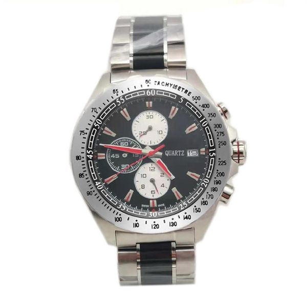 NOUVEAU Mens Sport Watch montre de luxe F1 Montres-bracelets Chronographe Quartz Mouvement en acier inoxydable Mens Designer Montres De Luxe Busin271a