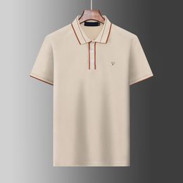 Nieuwe herenstylist Polo shirts 2024 Luxe Italië Mens Designer Polos Fashion Mens Summer Korte mouw katoen T-shirt Aziatische maat M-3XL
