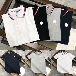 2023 Mens Stylist Polo Shirts marca de lujo para hombre diseñador polo camiseta moda de verano transpirable solapa de manga corta casual top