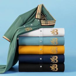 New Mens Stylist Polo-Shirts Luxury Italie Mens 2024 Designer Vêtements Couchés à manches courtes T-shirt Summer Asian Taille M-4XLBR