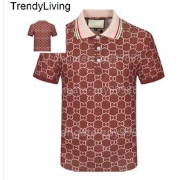 Nieuwe herenstylist Polo shirts mannen kleding korte mouw mode mode heren zomer t shirt vele kleuren heren t-shirt