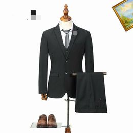 Nouveaux Costumes Pour Hommes Designer De Mode Blazers Tweed Marié Smokings Notch Lapel Classique Sur Mesure Garçons D'honneur De Mariage À Chevrons Rétro Bal Dîner Blazer Veste Pantalon