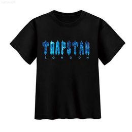 Nieuwe heren T-shirts Trapstar London Undersea Blue Parentchild T-shirt Korte mouw Zomerheren Kinderen Matching Boys Girls Familie T-shirt Tops Plus Size Z0221