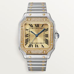 New Mens Watch Automatic Mechanical Watches Base 40 mm avec diamant saphir imperméable Business Wristwatch 904L en acier inoxydable Montre de Luxe