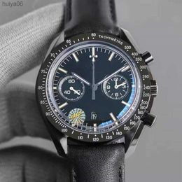 New Mens Watch JHF Factory 4 Styles 44 25 mm Moonwatch Mouvement automatique Chronograph Tabill