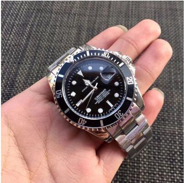Nouveaux hommes montre de luxe Top qualité maître entièrement en acier inoxydable automatique mécanique montre-bracelet pour homme or argent noir 40MM montre en gros