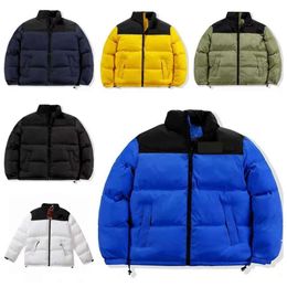 Nuevos hombres Chaquetas acolchadas de invierno Abajo North Coat Moda para mujer Chaqueta de plumas Parejas cara Parka Traje de plumas cálido al aire libre Outwear Abrigos multicolores 09