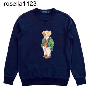 Nuevo diseñador para mujer para hombre Sudaderas Chándales de algodón grueso marca de moda estampado oso suéter hombres manga larga Sudadera suéter para mujer