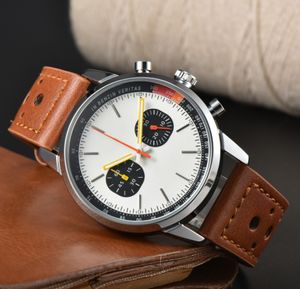Nouveaux hommes montres-bracelets pour hommes 2023 tous les cadrans de travail montre à Quartz de haute qualité haut de gamme marque de luxe chronographe horloge en caoutchouc