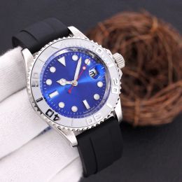 Nieuw heren jachthorloge 2813 automatisch uurwerk roestvrij staal mode mechanische horloges heren rubberen band ontwerpers luxe horloges horloges