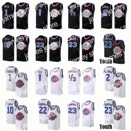 New Mens Youth 23 Michael Lebron 6 James Jersey Bugs Movie Space Jam Tune Squad Basketball 1 Bugs Bill Murray 10 Lola
