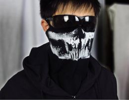 Nieuwe Merrick Black Ghost Mask Skull Bivakmuts Ski Hood Fietsen Skateboard Warmer Half Gezicht