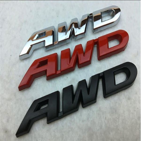 Nuevo metal CRV AWD Emblema Carta electroplacada COCH Publicado 3D Siginas de automóvil personalizadas269o