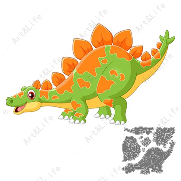 Nuevo metal Cutting Dies Dinosaurios Juguetes para niños Regalos de cumpleaños plantillas para hacer tarjetas de recortes de papel en estallido Corte Die Die