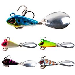 Nieuwe metalen mini -vib met lepel visverdaad 6G10G17G25G 2 cm vis tackle pin crankbait trillingen spinner zinken aas