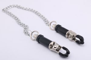 Metalen zilveren volwassen bdsm seksspeeltje fantasie Een paar klemmen clips met ring ketting fetisj voor vrouwen