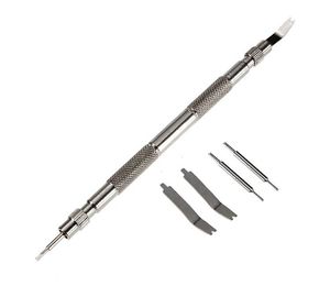 Nieuwe Metalen horloge voor Band Spring Bar Link PIN Reparatie Remover Tool + 4 Pins Uitstekende kwaliteit Glitter2008