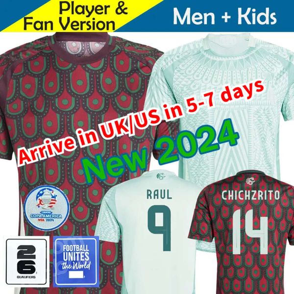 Nouveau-Mexique 2024 Copa America Raul Chicharito Soccer Jerseys 2023 LOZANO DOS SANTOS FOOTBALL JERSEY 24 25 KID