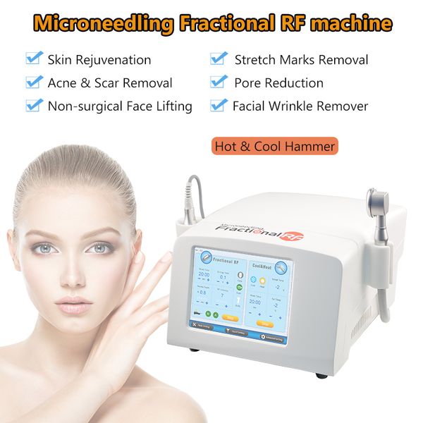 NOUVELLE machine RF à micro-aiguilles pour le rajeunissement de la peau du visage, dermatologie, mésothérapie à micro-aiguilles, traitement d'élimination des cicatrices d'acné