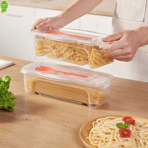 New Microwave Pasta Cooker with Strainer Heat Resistant Pasta Steamer with Lid Spaghetti Noodle Cooking Box Kitchen Accessories EL