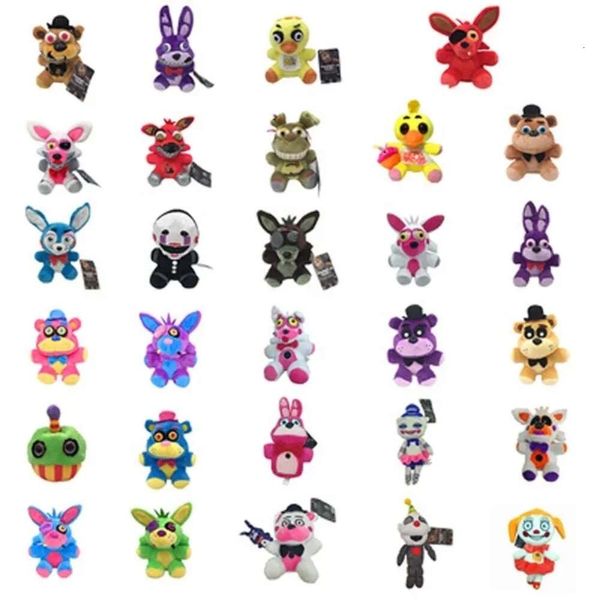 NOUVEAU MIDnight Bear Bunny en peluche jouet fnaf Sundrop Game Action Figure pour les cadeaux d'Halloween pour enfants