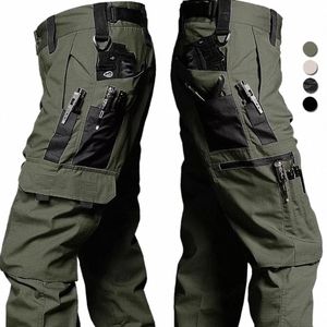 Nieuwe Militaire Broek voor Mannen Tactische Cargo Broek Grote Multi-pocket Waterdichte Ripstop Army Combat Training Broek Merk Joggers H0C3 #