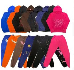 Mannen Vrouwen Hoodie Hoge Kwaliteit Schuimprint Spinnenweb Grafische Sweatshirts Sp5der 555555 Truien S-XL