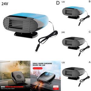 Mini désembueur 12V/24V, 360 degrés, pare-brise de voiture, double chauffage, accessoires de chauffage, dégivreur Y9n0, nouveau