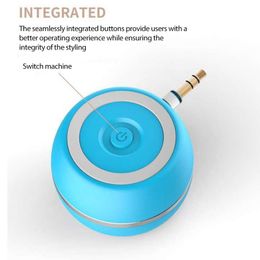 Nuevo Mini altavoz en línea de 3,5 MM, altavoz portátil con cable, columna envolvente estéreo, regalo, teléfonos móviles, ordenadores, coches