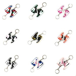 Nieuwe Mini 3D Stereo Sneaker Keychain Classic Style Shoes Keychains Basketball Shoes Key Holder Men Women Kids Bag Accessoires