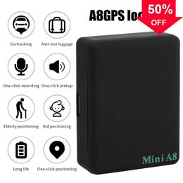 Nuevo Mini A8 GPS en tiempo Real Localizador Global Monitor de posición para coche chico mascota GSM/GPRS/LBS dispositivo de seguimiento con accesorios de Cable USB