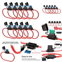 Nouveau Mini lame voiture prise étanche en ligne interrupteur de coupure adaptateur boîte anti-éclaboussures porte-fusible 12V 30A