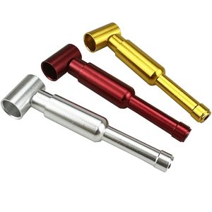 Nieuwe mini kleurrijke aluminium legering pocketpijpen draagbare flesstijl verwijderbaar filter droog kruid tabak lepel koker roken houder innovatieve handpipes handbuis dhl