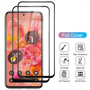 Protector de pantalla de vidrio templado de cubierta completa AB Pegamento completo PARA Google Pixel 6 6A 200pcs / lot