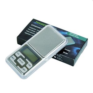 Nieuwe mini elektronische zakschaal 100 g 200g 0,01 g 500 g 0,1G sieraden Diamond balansschaal munt graan gram lcd display met pakket