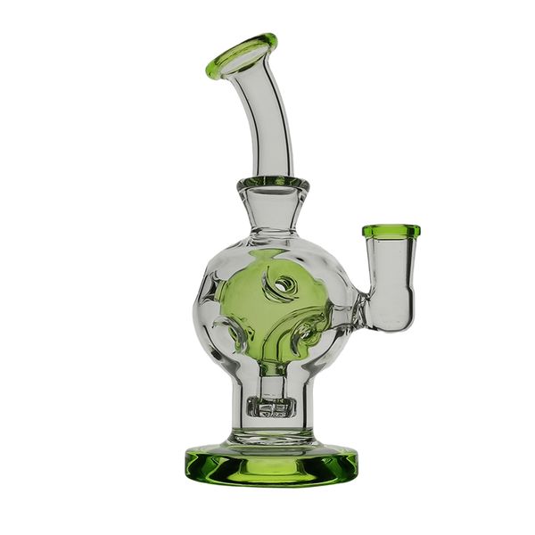 Nouveau Mini Fab Egg Hookahs Verre Bong Recycler Fumer Tuyau D'eau Dab Rig 18.5cm Hauteur avec Joint de 14mm